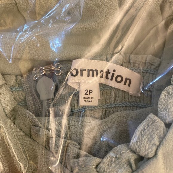 Reformation Peptites Nikita Dress in Celadon - Picture 11 of 12